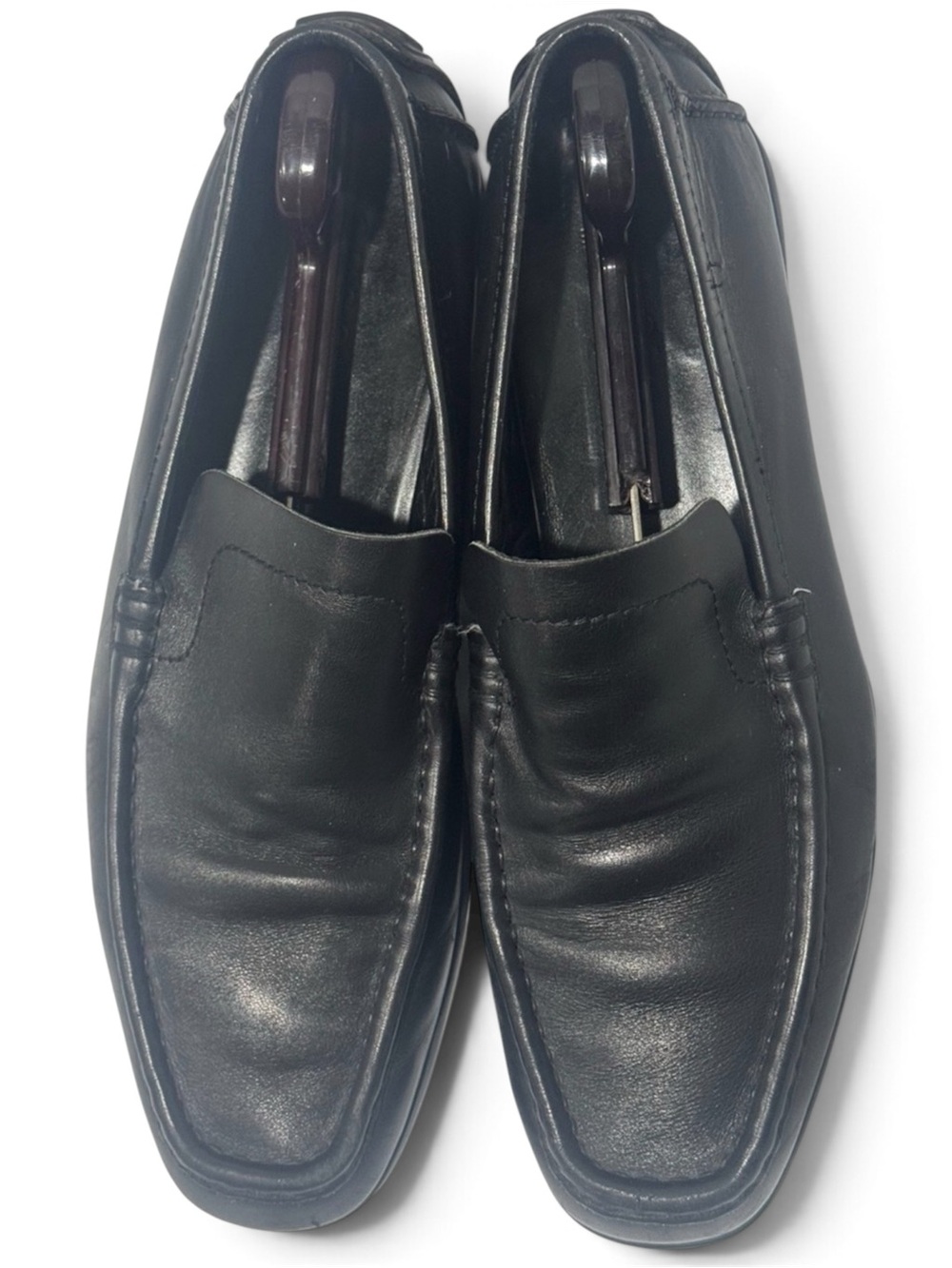 Gucci Black Leather Driving Loafers Men’s 10.5D Made in Italy